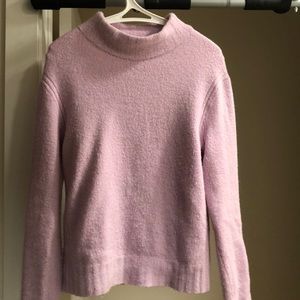 Mockneck sweater in supersoft yarn